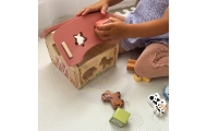 WOOPIE GREEN Wooden Farm Shape and Color Sorter 13 pcs.					