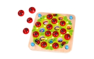 WOOPIE GREEN Memory Wooden Educational Memory Game Ladybug Puzzle					