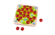 WOOPIE GREEN Memory Wooden Educational Memory Game Ladybug Puzzle					