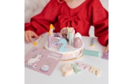 WOOPIE GREEN Wooden Birthday Cake for Cutting with Velcro 27 pcs.					