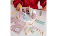 WOOPIE GREEN Wooden Birthday Cake for Cutting with Velcro 27 pcs.					