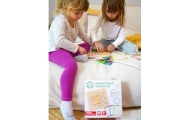 WOOPIE GREEN Geoplan with Rubber Bands Wooden Puzzle 69 Pieces FSC Certified					