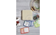 WOOPIE GREEN Geoplan with Rubber Bands Wooden Puzzle 69 Pieces FSC Certified					