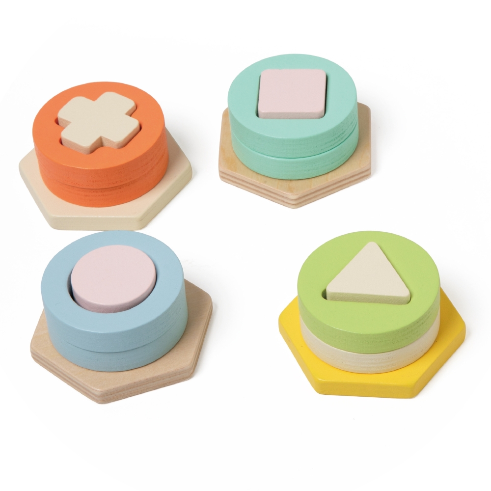 Formų ir spalvų rūšiuoklė-dėlionė CLASSIC WORLD Montessori-LEKER-e-vaikas