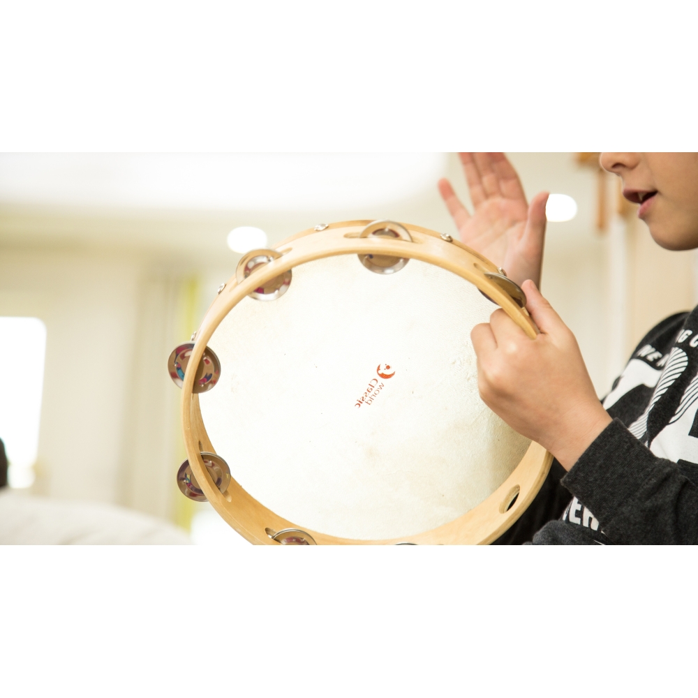 Muzikos instrumentas Tamburinas CLASSIC WORLD EDU 25 cm-Laikina-e-vaikas