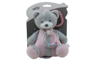 91092 POZYTYWKA MIŚ RÓŻ 18 CM