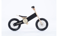 Balance Bike - Wooden - 0C074 - JACK - NATURAL WOOD & NICE BLACK - MOOVKEE