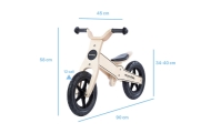 Tricycle - Balance Bike - Wooden - 2in1 - 0C075 - JANE - NATURAL WOOD - MOOVKEE
