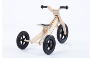 Tricycle - Balance Bike - Wooden - 2in1 - 0C075 - JANE - NATURAL WOOD - MOOVKEE