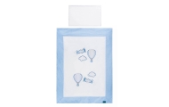 Cover set -  2 pcs - 120x90, 40x60 - SAMOLOTY -P01-562 - BLUE