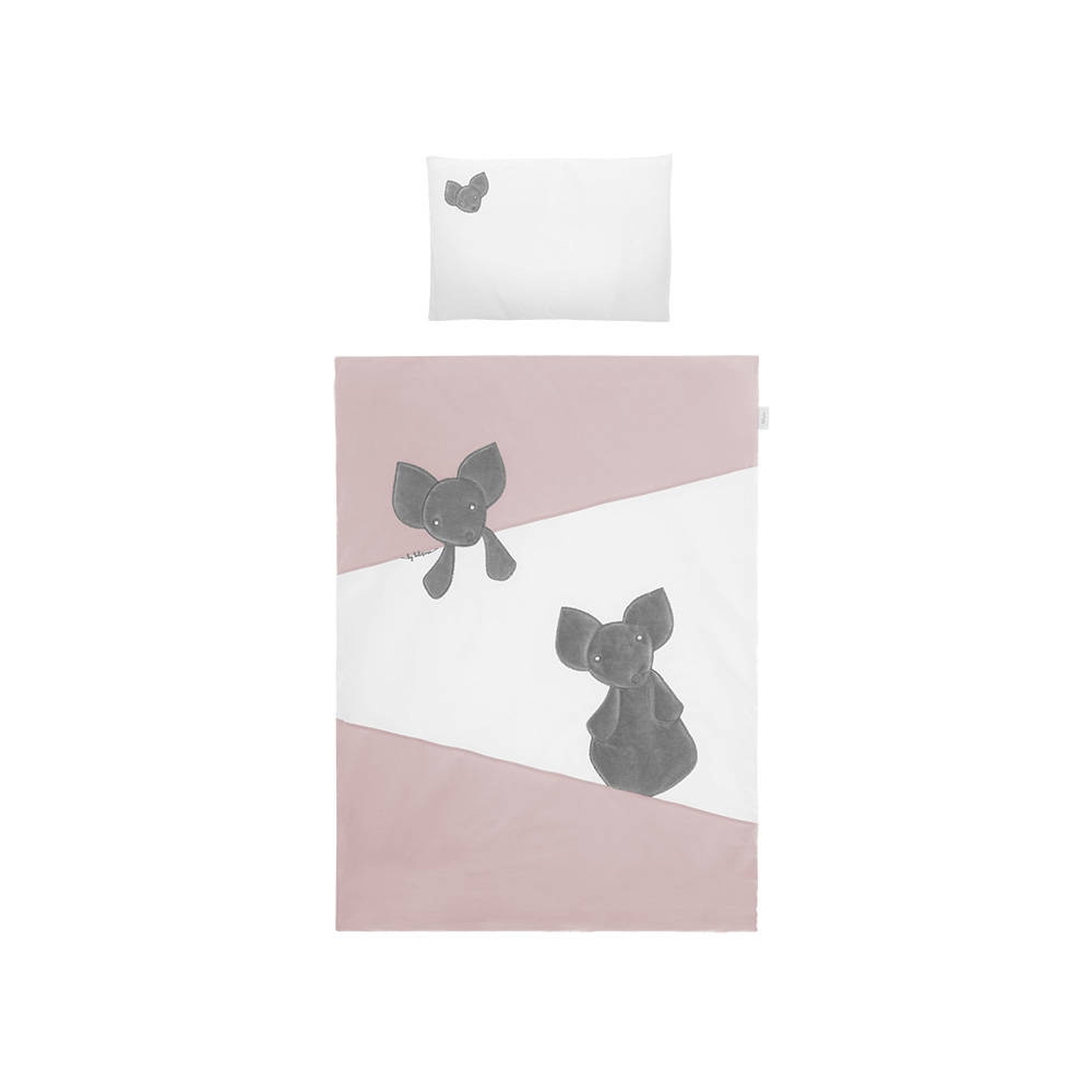 Cover set -  2 pcs - 120x90, 40x60 - MYSZKI - P02-0094 - PINK