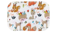 Diaper - 25165 - TETRA PRINT - EGA -  BAJKOWE ZWIERZĘTA  - size 70x80 cm