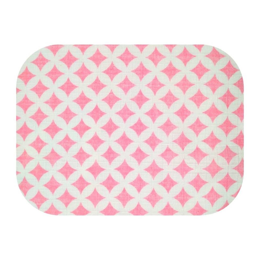Diaper - 19607 - TETRA PRINT - EGA - ROMBY - PINK - size 60x80 cm