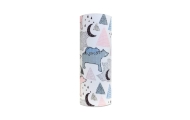 Diaper - 25134 - TETRA PRINT - EGA - BIEGUN POLARNY - PINK- size 70x80 cm
