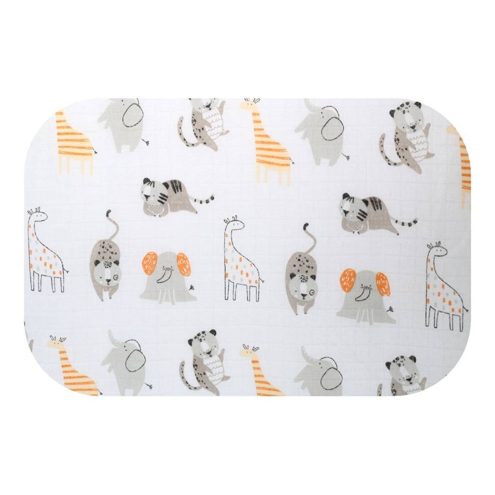Diaper - 26858 - TETRA PRINT - EGA - CYRK - GREY - size 70x80 cm