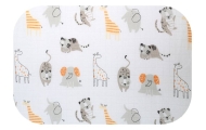 Diaper - 26858 - TETRA PRINT - EGA - CYRK - GREY - size 70x80 cm