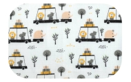 Diaper - 27428 - TETRA PRINT - EGA - WYPRAWA DO ZOO - size 70x80 cm