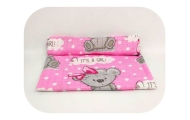 Diaper - 19478 - TETRA PRINT - EGA - GIRL - PINK - size 70x80 cm