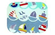Diaper - 15906 - TETRA PRINT - EGA - STATKI NA MORZU - size 70x80 cm