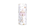 Diaper - 27527 - FLANNEL PRINT - EGA -  CYRK - PINK  - size 70x80 cm