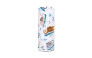 Diaper - 27626- FLANNEL PRINT - EGA -  KAMELEON - ORANGE- size 70x80 cm