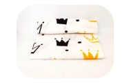 Diaper - 23024 - FLANNEL PRINT - EGA - KORONA - YELLOW - size 70x80 cm
