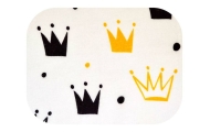 Diaper - 23024 - FLANNEL PRINT - EGA - KORONA - YELLOW - size 70x80 cm
