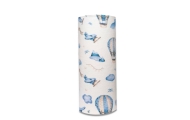 Diaper - 24830 - FLANNEL PRINT - EGA - LOTNISKO - BLUE -size 70x80 cm