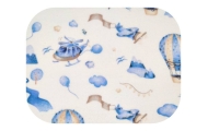 Diaper - 24830 - FLANNEL PRINT - EGA - LOTNISKO - BLUE -size 70x80 cm