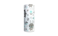 Diaper - 27039 - FLANNEL PRINT - EGA - ZWIERZĘTA LEŚNE - MINT- size 70x80 cm