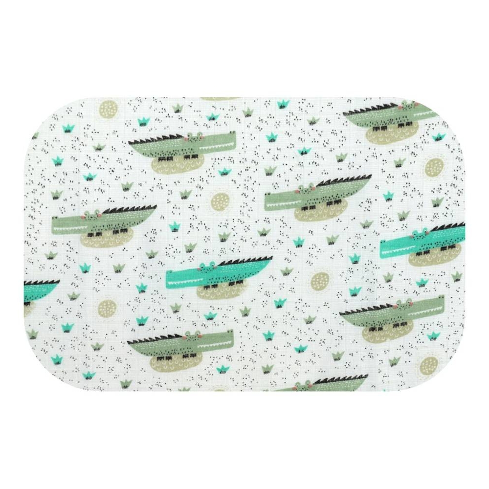 Diaper - 27435 - TETRA PRINT - EGA - KROKODYLE - size 70x80 cm