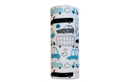 Diaper - 20689- TETRA PRINT - EGA - SAMOCHODY - TURKUS  - size 70x80 cm