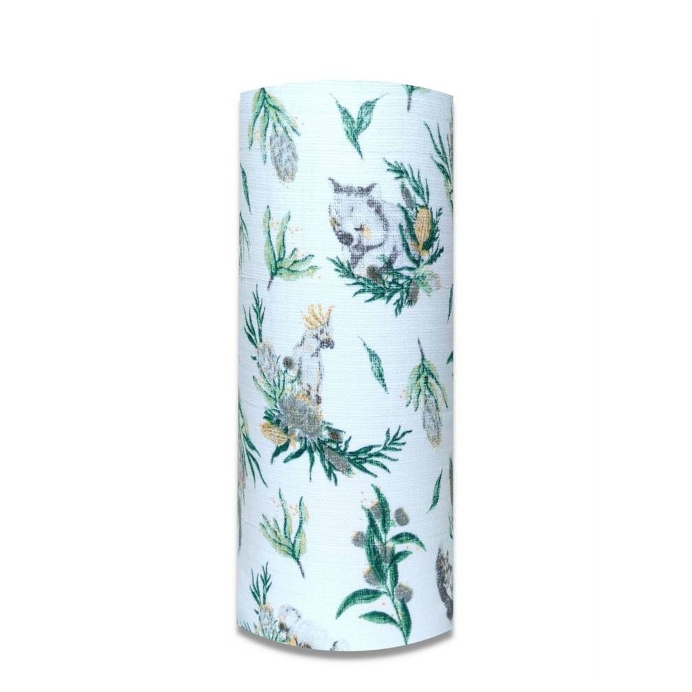 Diaper - 24854 - TETRA PRINT - EGA - KOALA - GREEN - size 70x80 cm