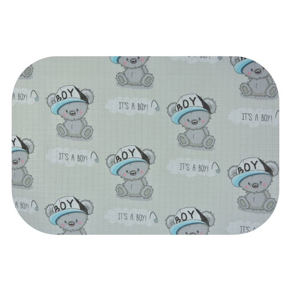 Diaper - 19799 - TETRA - EGA - BOY - GREY - size 70x80 cm