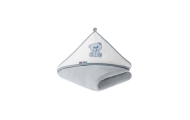 A1258 PIRTINIS RANKŠLUOSTIS „MEŠKUTIS“, PILKAS, 100 X 100, MEDVILNĖ-Priežiūrai, Vonios tekstilė, Rankšluosčiai-e-vaikas
