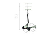 Qplay Hulajnoga Sema Pro 3w1 Green