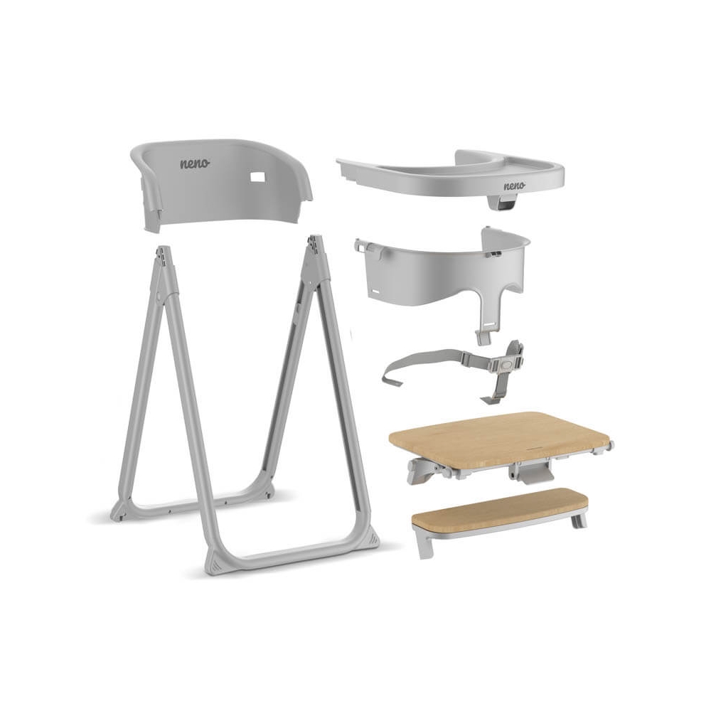 Daugiafunkcinė maitinimo kėdutė Neno SAPORI 4-in-1 Gray-kgtrend-e-vaikas