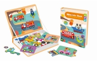 Książeczka magnetyczna pojazdy puzzle