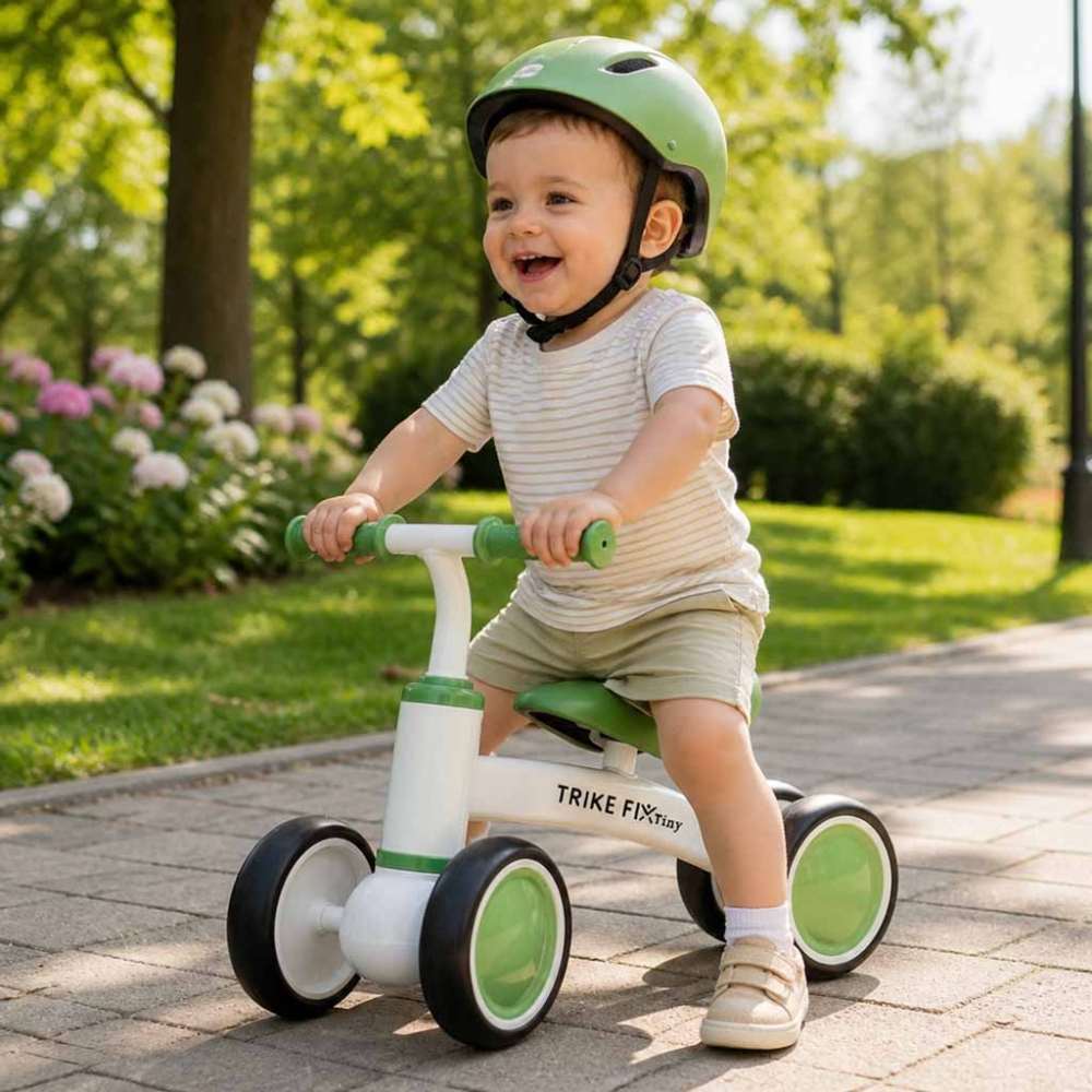 Balansinis dviratis Trike Fix Tiny V2, žalias-Judėjimui, Balansiniai dviratukai-e-vaikas