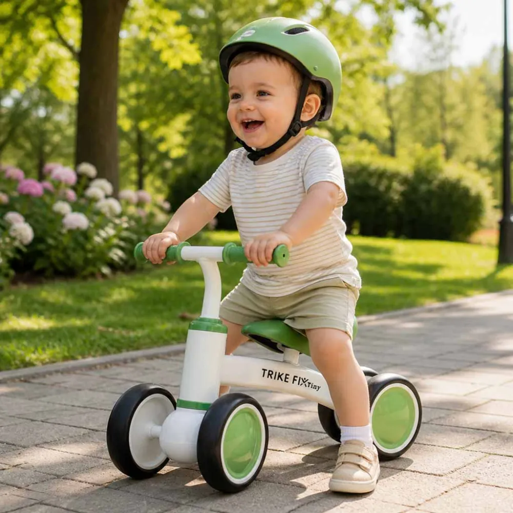 Balansinis dviratis Trike Fix Tiny V2, žalias-Judėjimui, Balansiniai dviratukai-e-vaikas