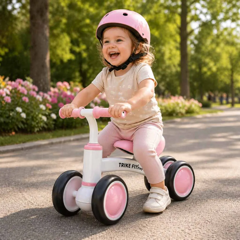 Balansinis dviratis Trike Fix Tiny V2, rožinis-Judėjimui, Balansiniai dviratukai-e-vaikas