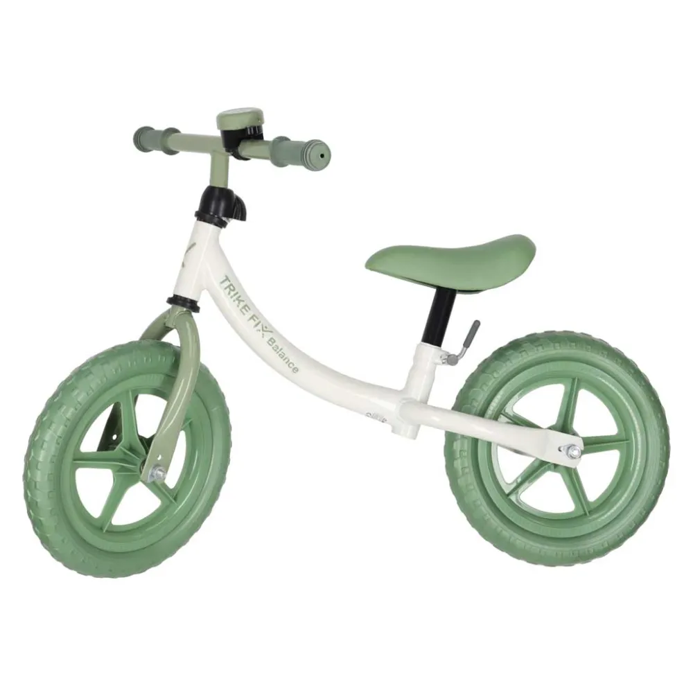 Balansinis dviratis su skambučiu Trike Fix Balance, žalias-Judėjimui, Balansiniai dviratukai-e-vaikas