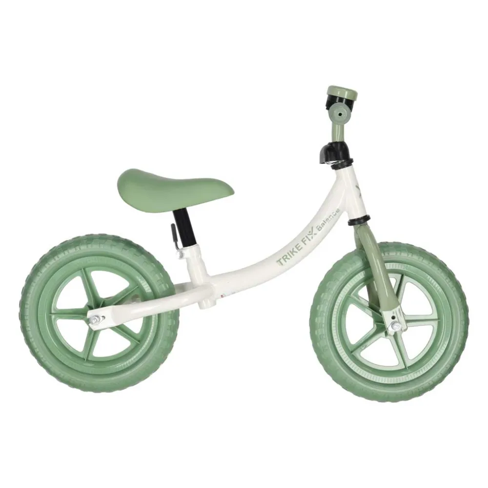 Balansinis dviratis su skambučiu Trike Fix Balance, žalias-Judėjimui, Balansiniai dviratukai-e-vaikas
