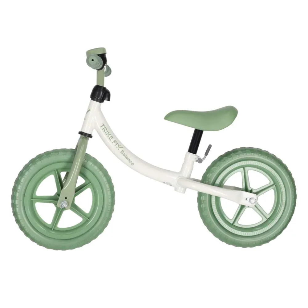 Balansinis dviratis su skambučiu Trike Fix Balance, žalias-Judėjimui, Balansiniai dviratukai-e-vaikas