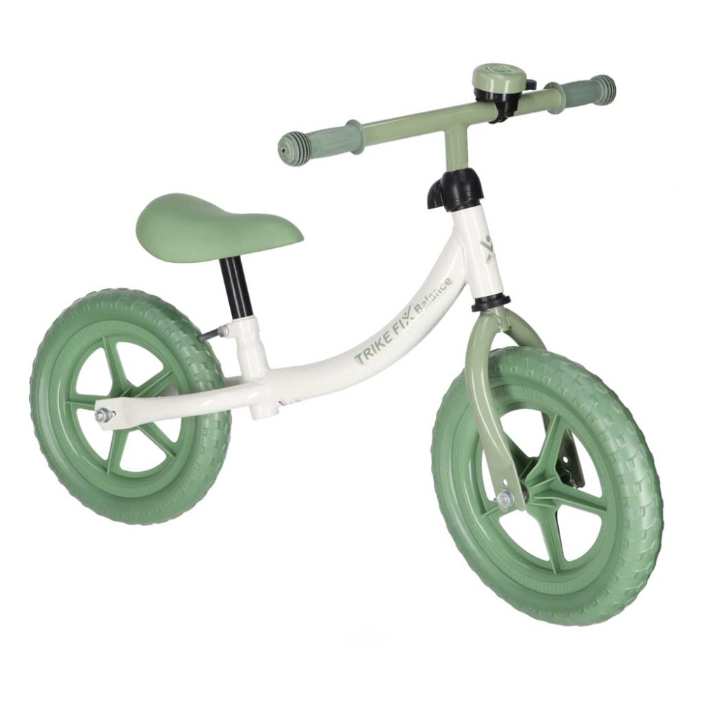 Balansinis dviratis su skambučiu Trike Fix Balance, žalias