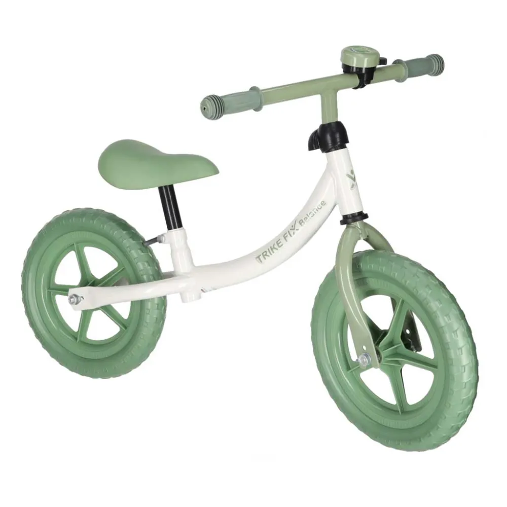 Balansinis dviratis su skambučiu Trike Fix Balance, žalias-Judėjimui, Balansiniai dviratukai-e-vaikas