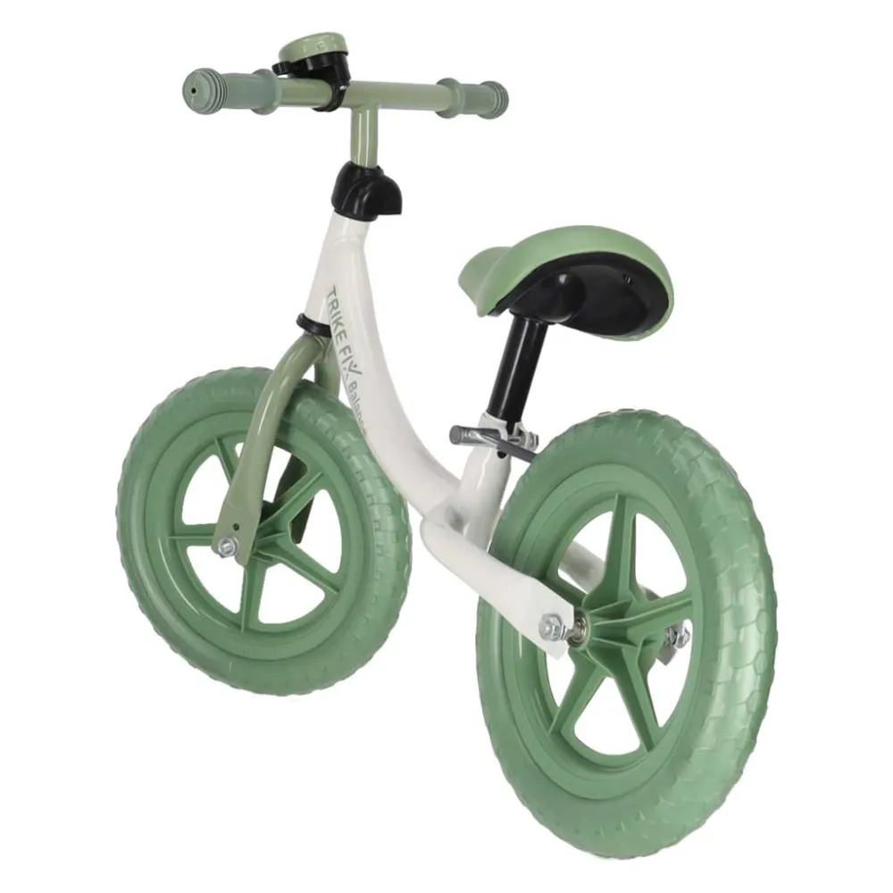 Balansinis dviratis su skambučiu Trike Fix Balance, žalias-Judėjimui, Balansiniai dviratukai-e-vaikas