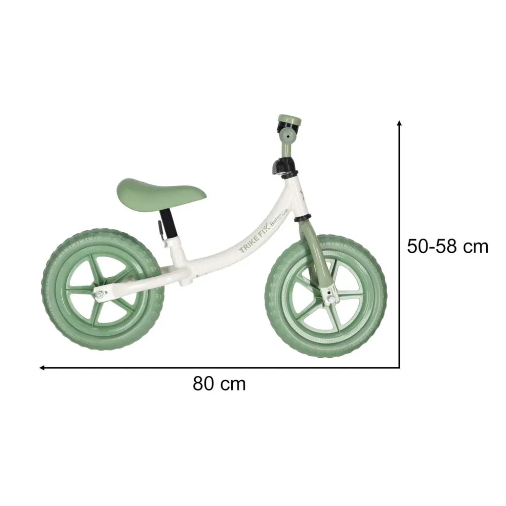 Balansinis dviratis su skambučiu Trike Fix Balance, žalias-Judėjimui, Balansiniai dviratukai-e-vaikas