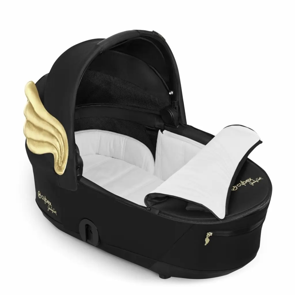 Lopšys Cybex MIOS Lux Wings, Black-Vaikiški vežimėliai, Lopšiai ir rėmai-e-vaikas