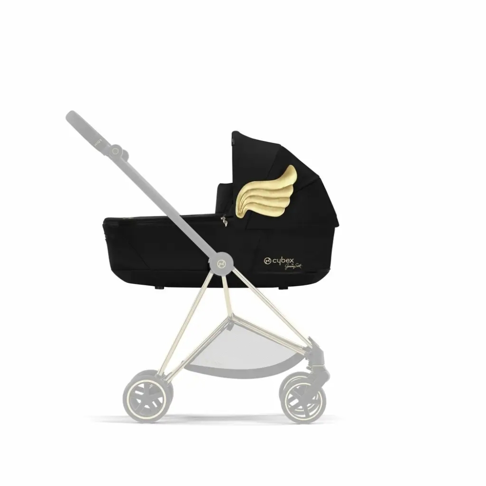 Lopšys Cybex MIOS Lux Wings, Black-Vaikiški vežimėliai, Lopšiai ir rėmai-e-vaikas